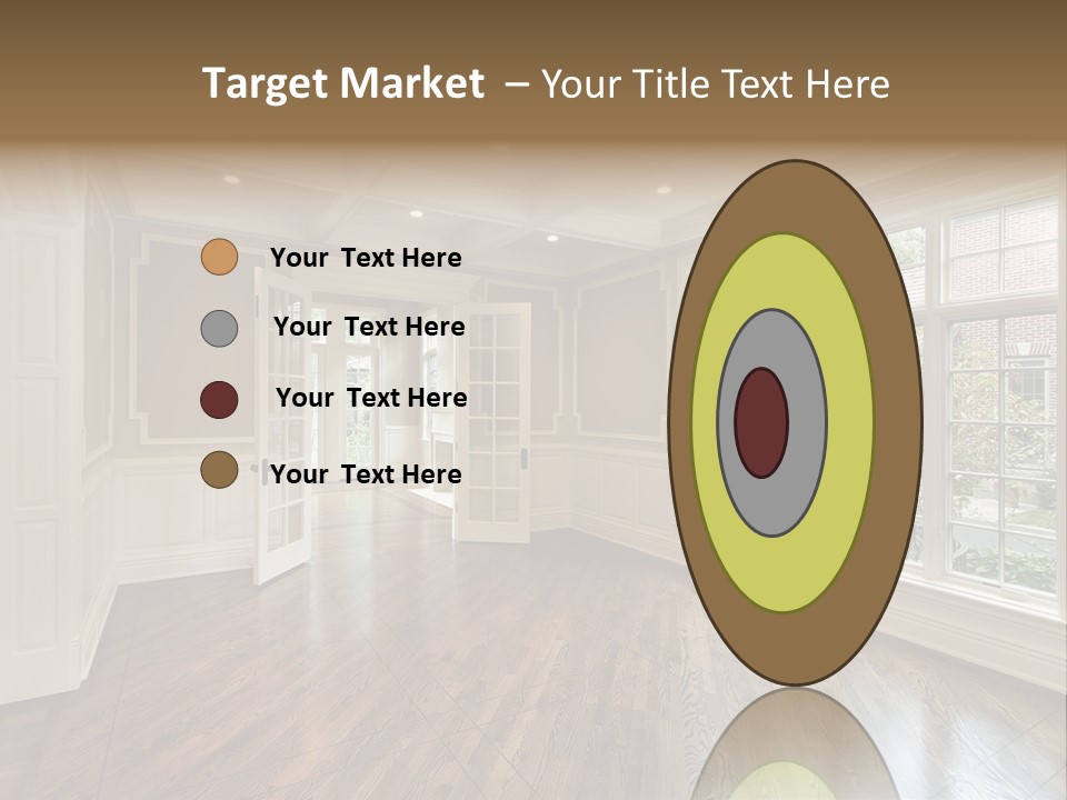 Living Room In New Construction Home PowerPoint Template