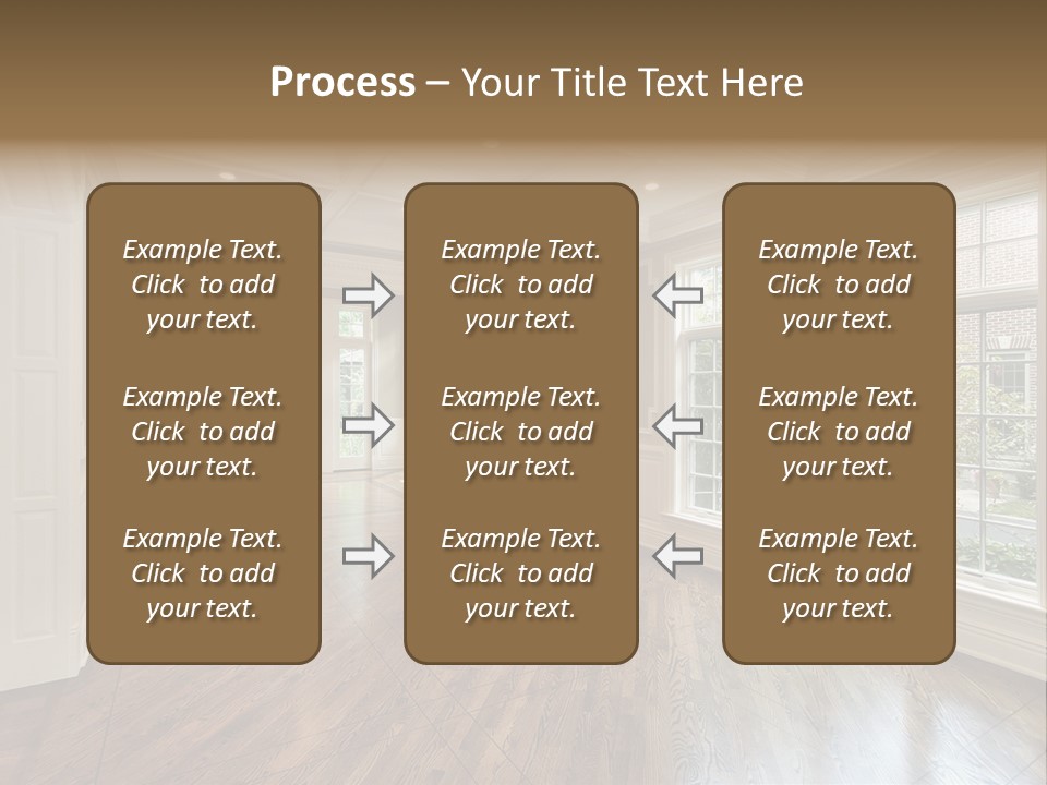 Living Room In New Construction Home PowerPoint Template