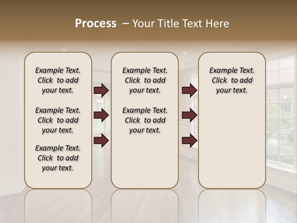 Living Room In New Construction Home PowerPoint Template