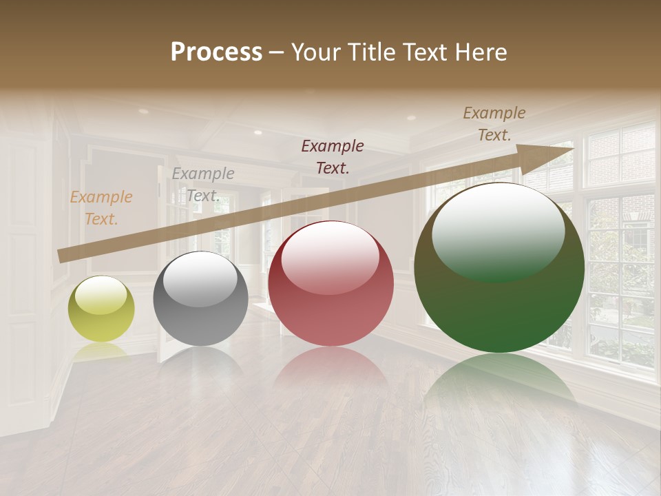 Living Room In New Construction Home PowerPoint Template