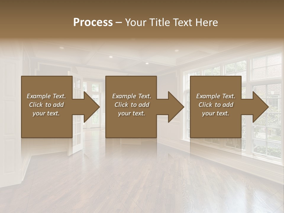 Living Room In New Construction Home PowerPoint Template