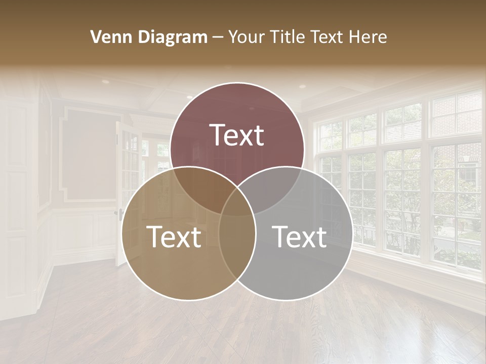 Living Room In New Construction Home PowerPoint Template