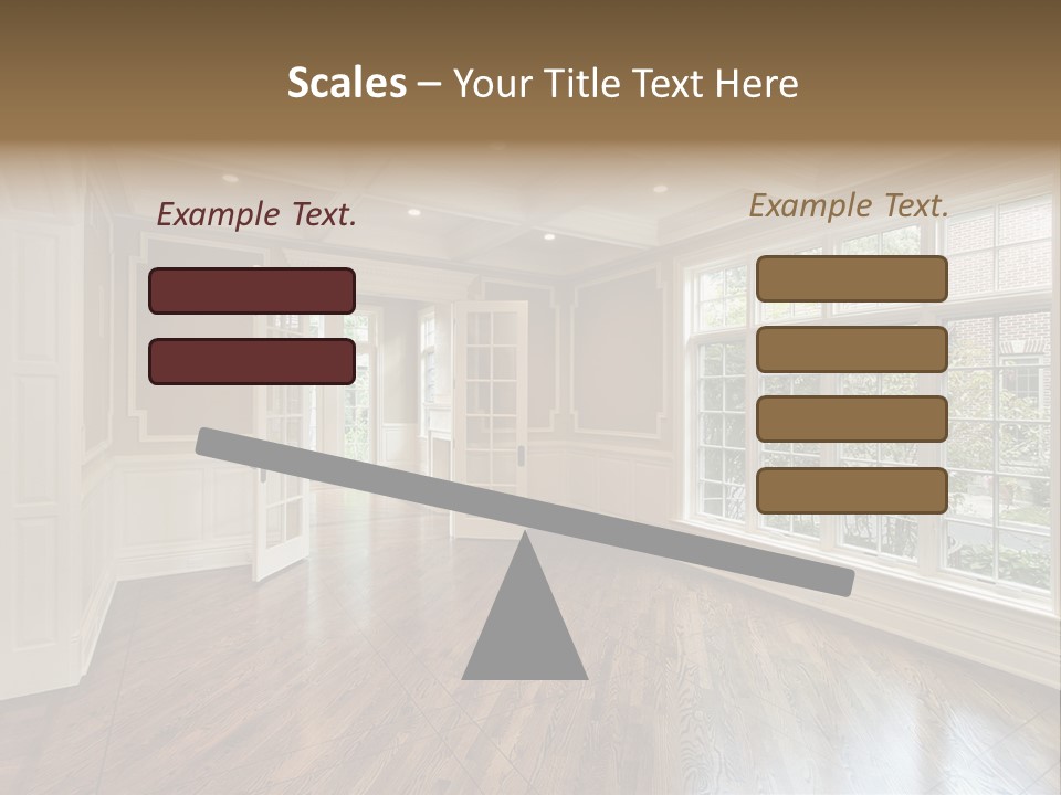 Living Room In New Construction Home PowerPoint Template