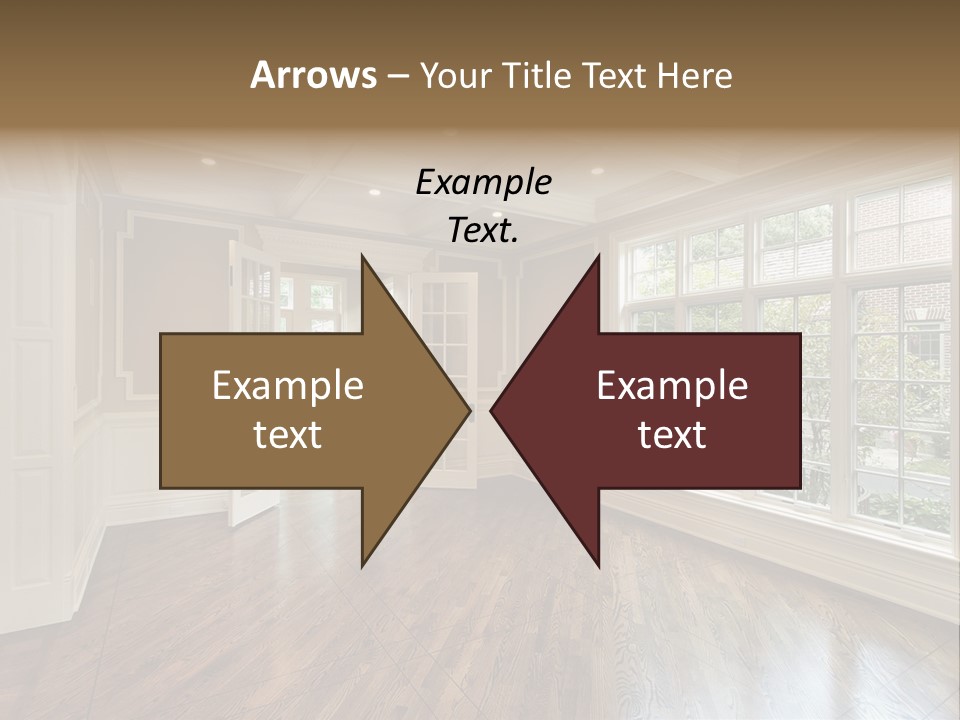 Living Room In New Construction Home PowerPoint Template