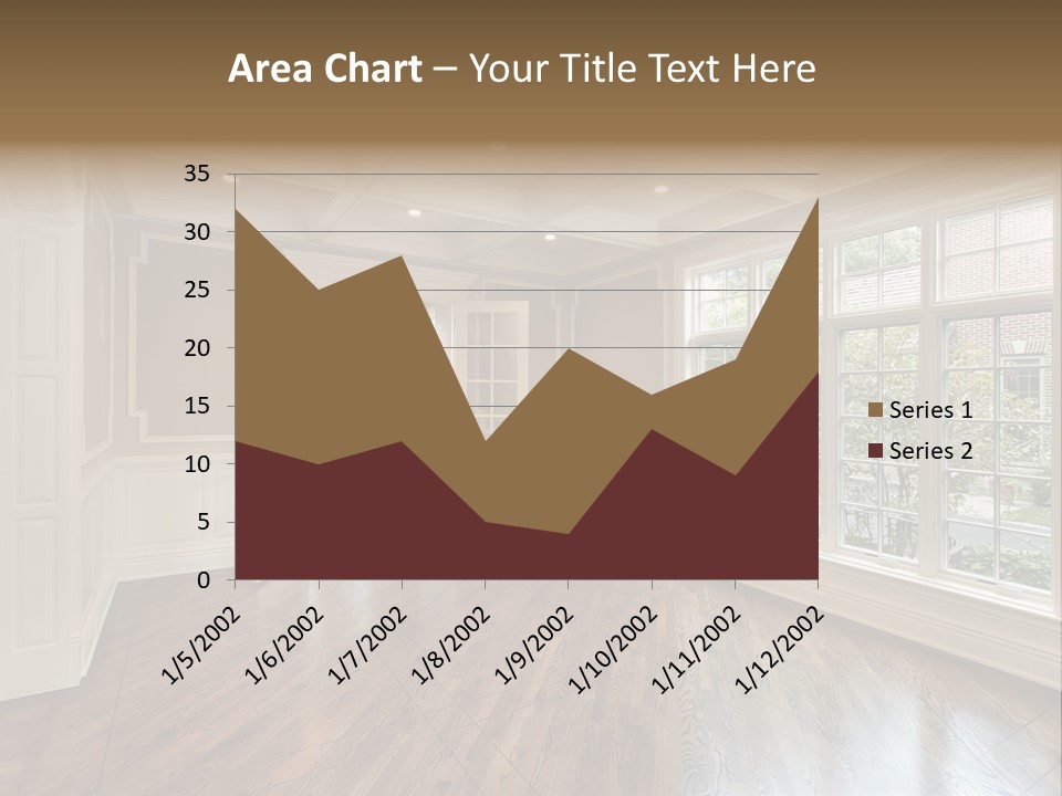 Living Room In New Construction Home PowerPoint Template