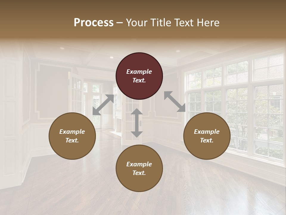 Living Room In New Construction Home PowerPoint Template