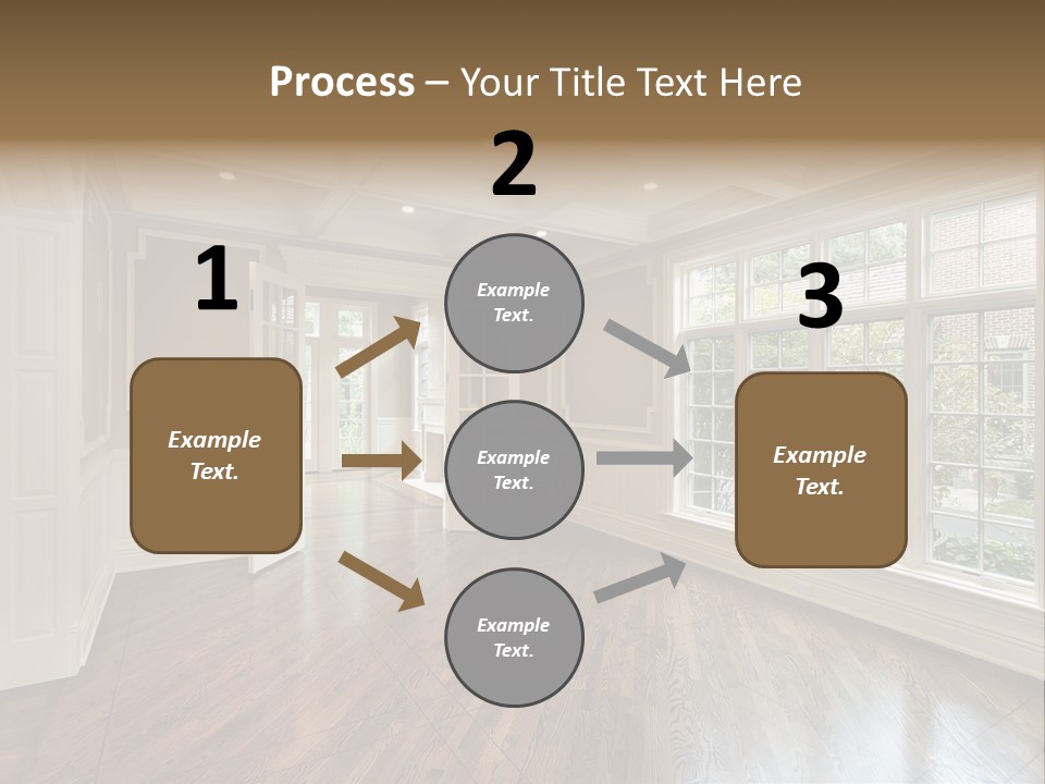 Living Room In New Construction Home PowerPoint Template