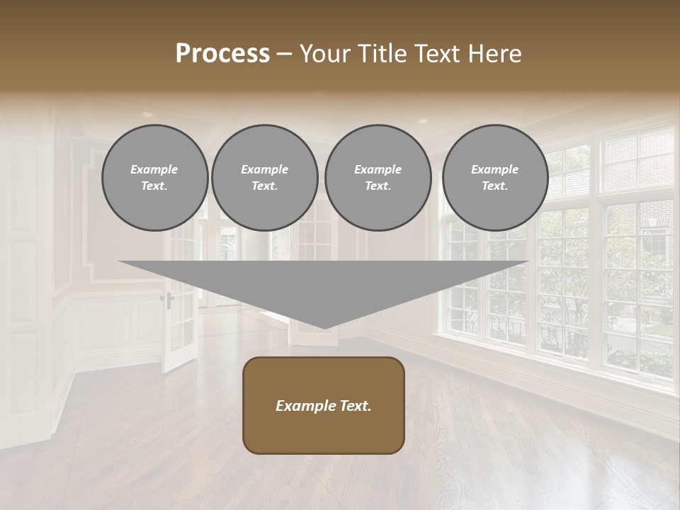 Living Room In New Construction Home PowerPoint Template