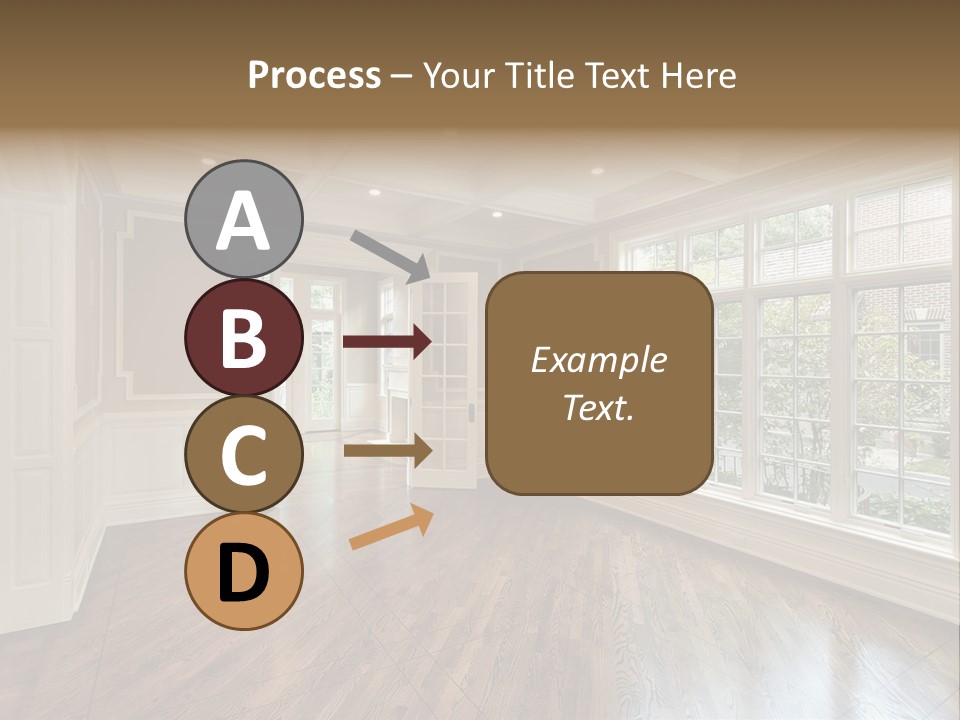 Living Room In New Construction Home PowerPoint Template