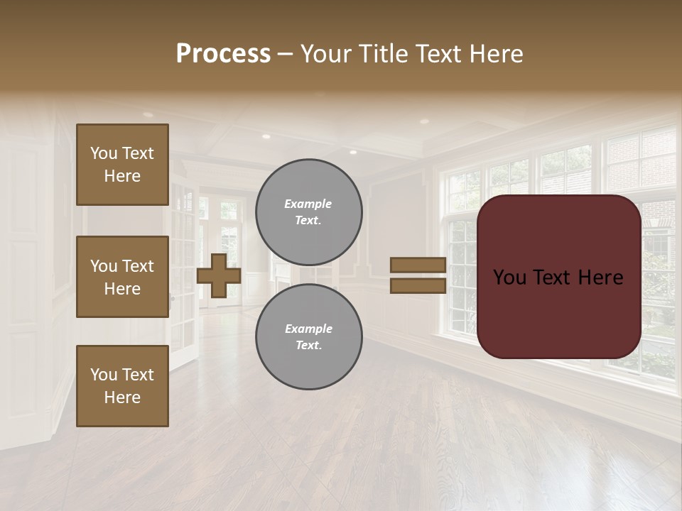 Living Room In New Construction Home PowerPoint Template