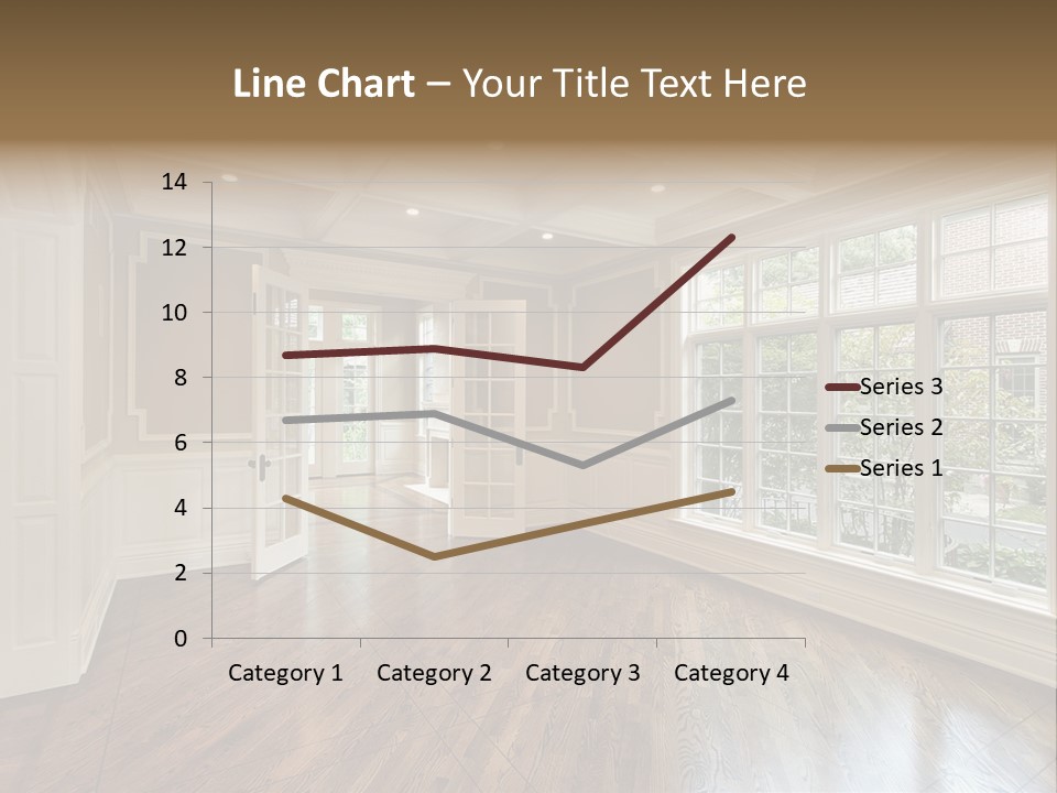 Living Room In New Construction Home PowerPoint Template