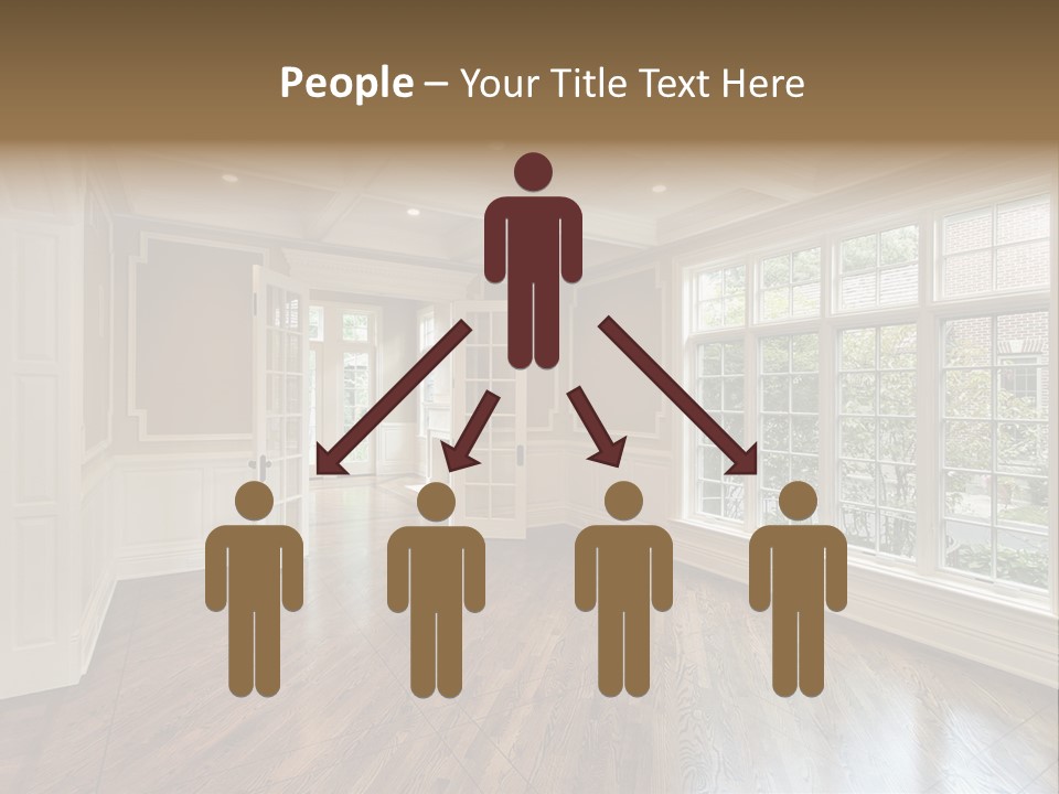 Living Room In New Construction Home PowerPoint Template