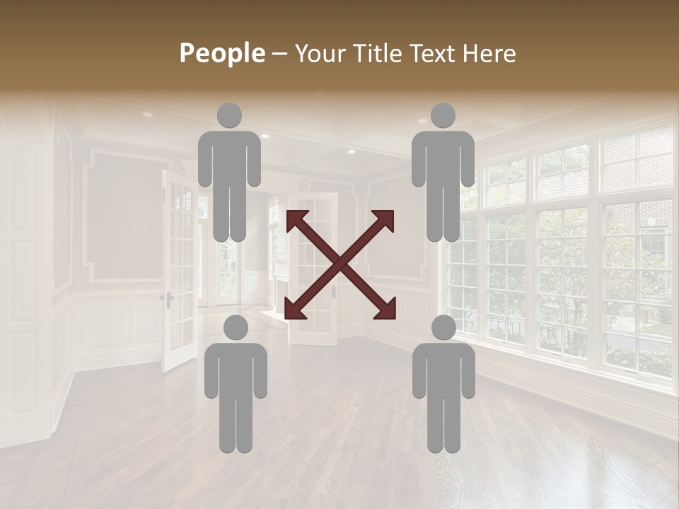 Living Room In New Construction Home PowerPoint Template