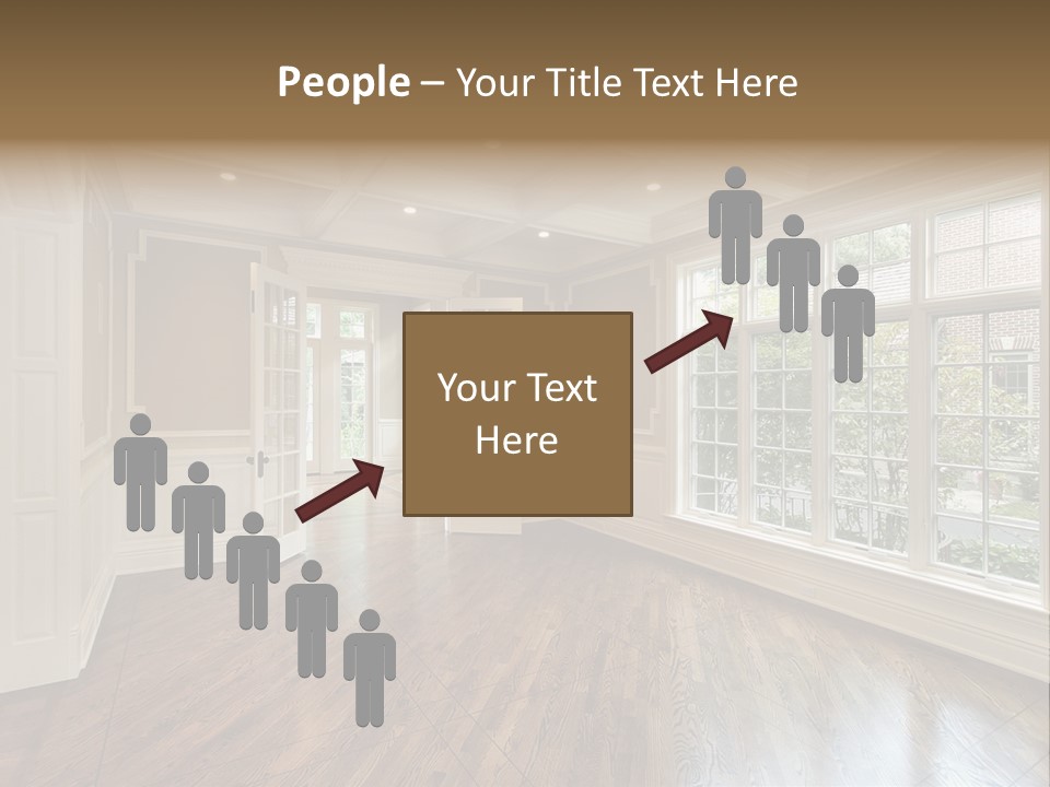 Living Room In New Construction Home PowerPoint Template