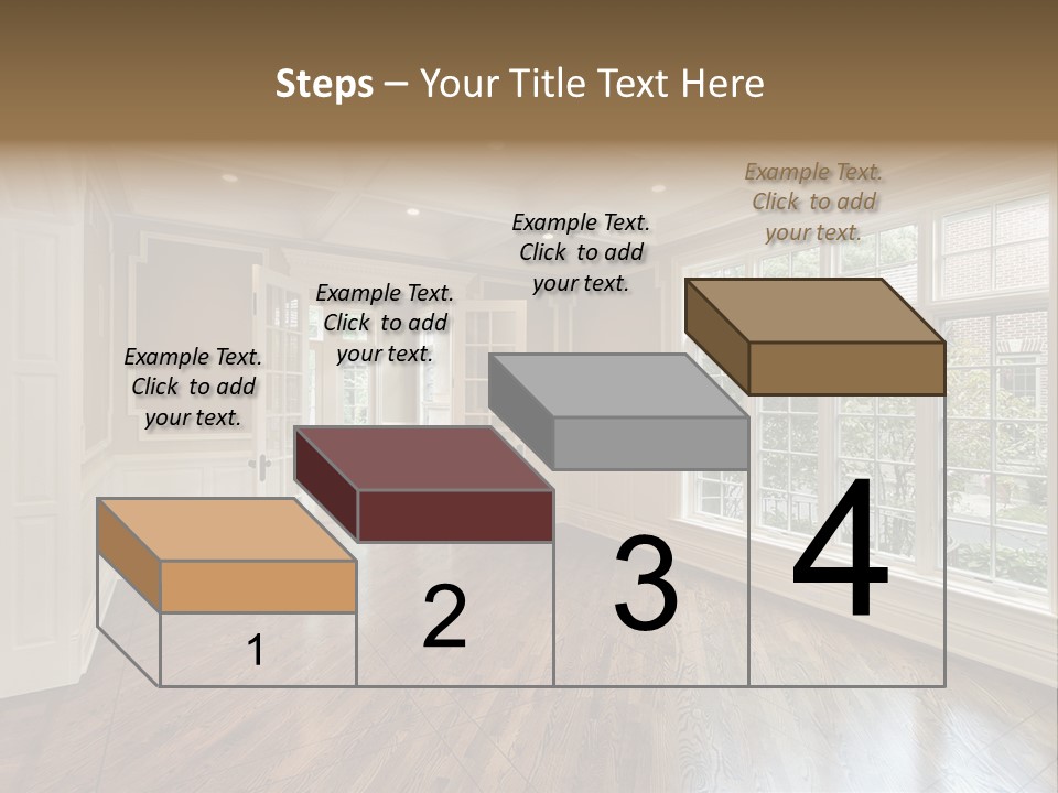 Living Room In New Construction Home PowerPoint Template