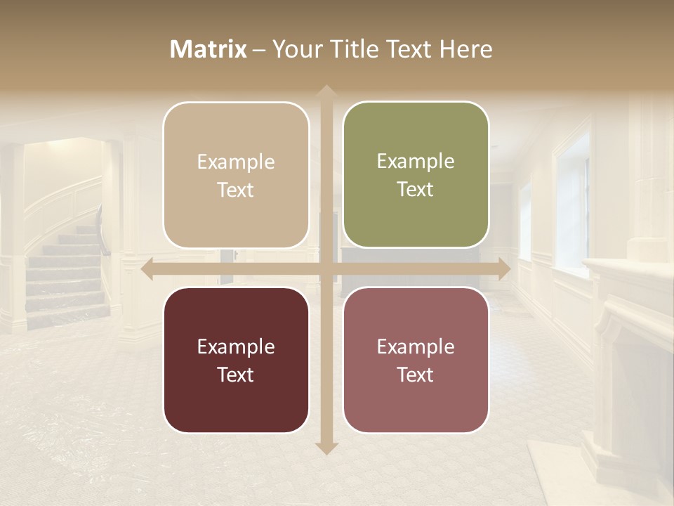 Basement In New Construction Home PowerPoint Template