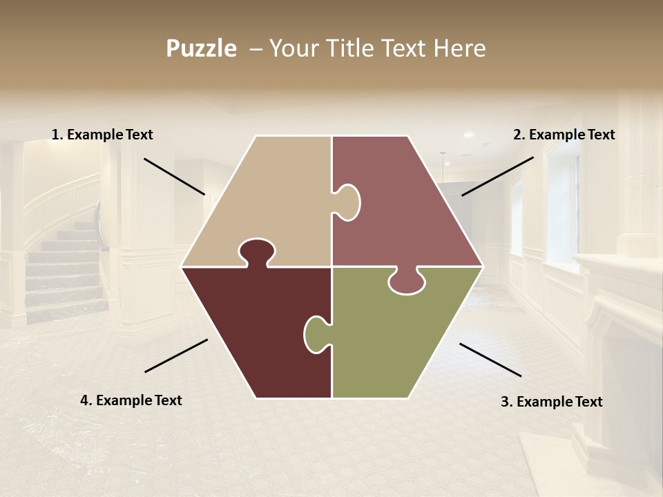 Basement In New Construction Home PowerPoint Template