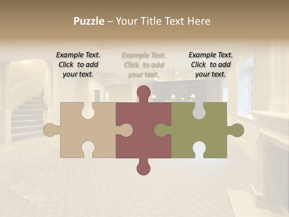 Basement In New Construction Home PowerPoint Template
