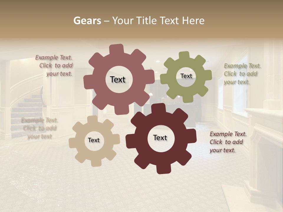 Basement In New Construction Home PowerPoint Template