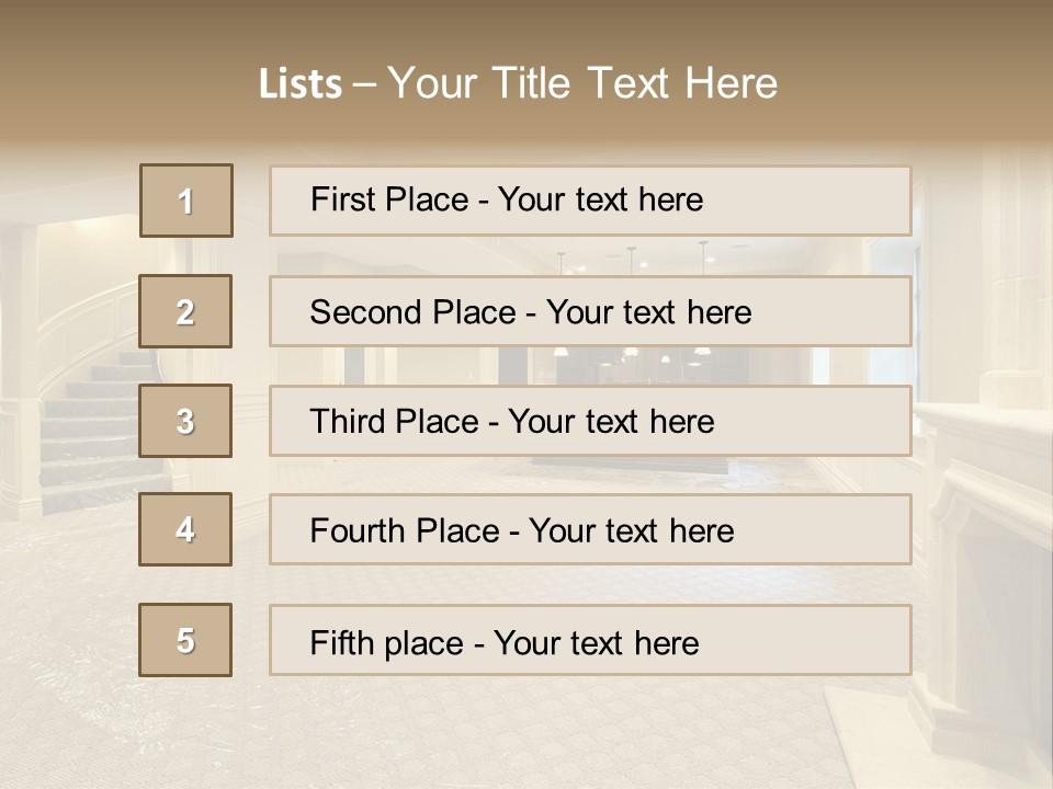 Basement In New Construction Home PowerPoint Template