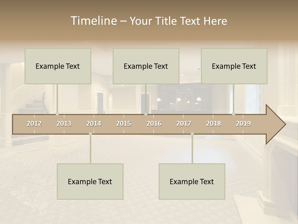 Basement In New Construction Home PowerPoint Template