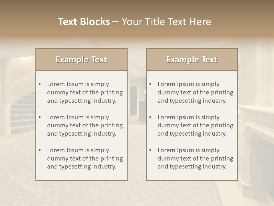 Basement In New Construction Home PowerPoint Template