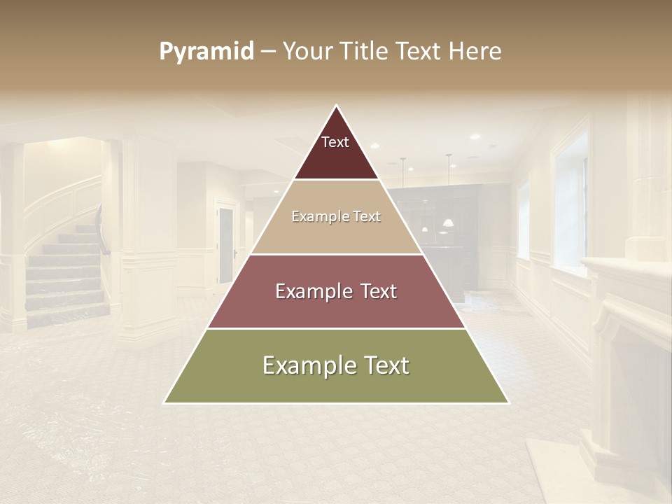Basement In New Construction Home PowerPoint Template