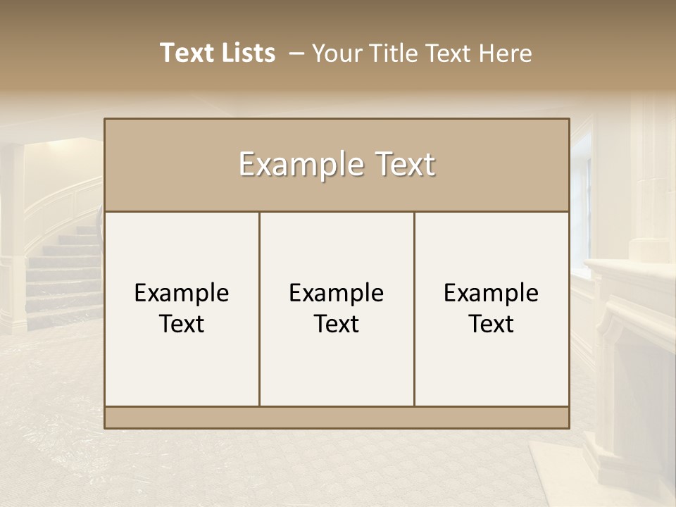 Basement In New Construction Home PowerPoint Template