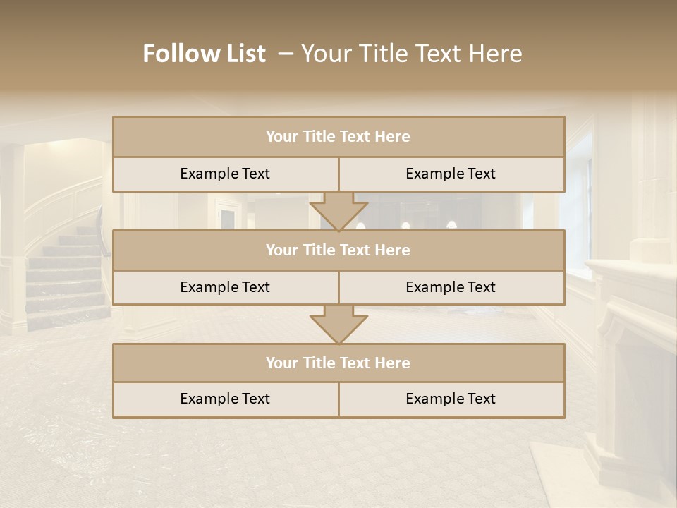 Basement In New Construction Home PowerPoint Template