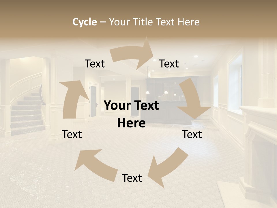 Basement In New Construction Home PowerPoint Template