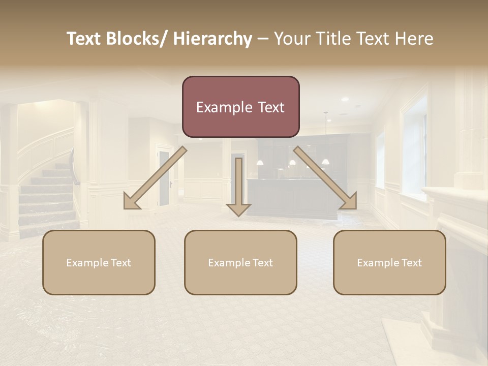 Basement In New Construction Home PowerPoint Template