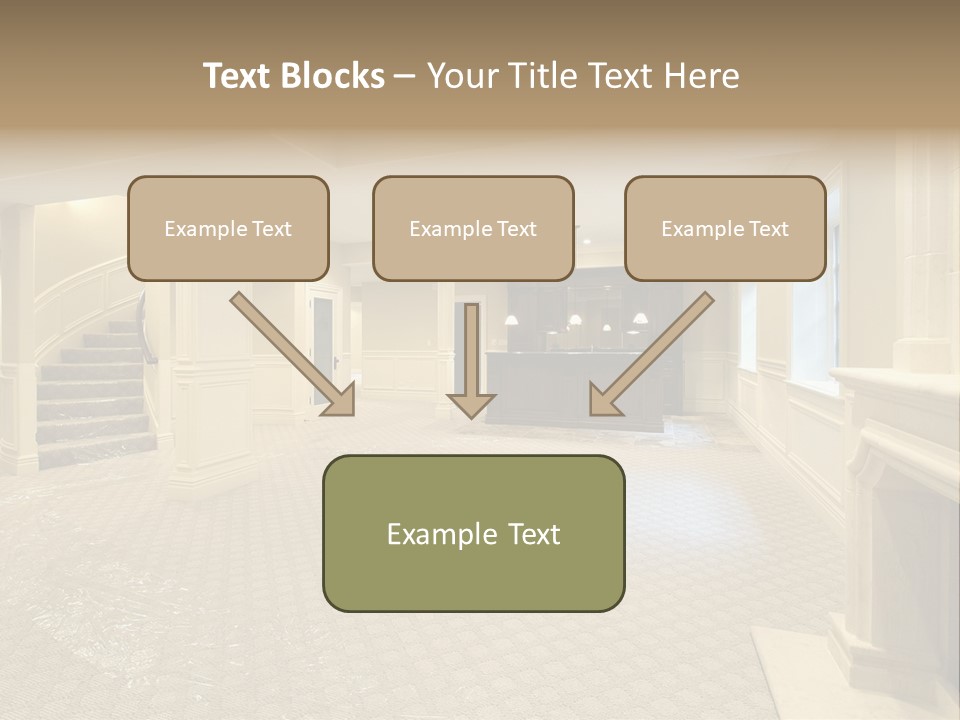 Basement In New Construction Home PowerPoint Template