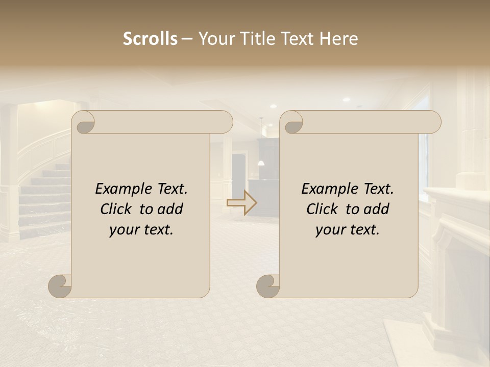 Basement In New Construction Home PowerPoint Template