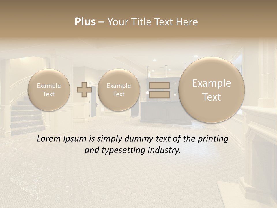 Basement In New Construction Home PowerPoint Template