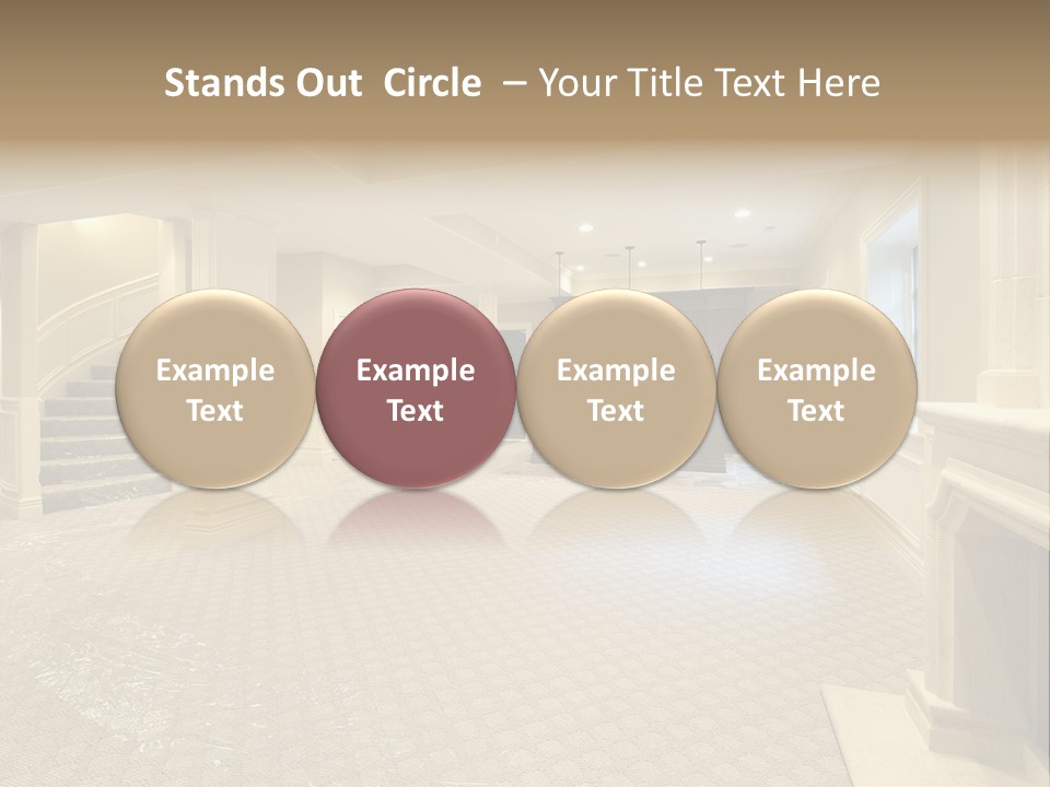 Basement In New Construction Home PowerPoint Template