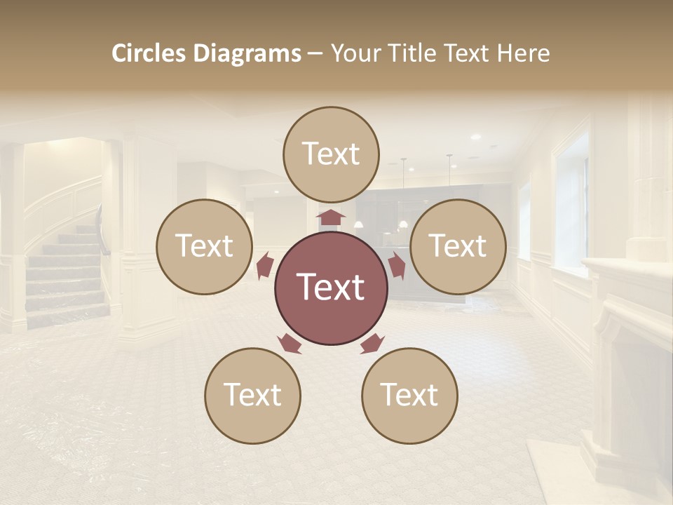 Basement In New Construction Home PowerPoint Template