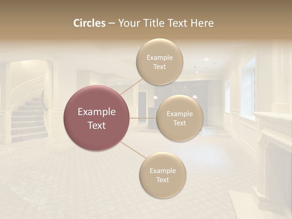 Basement In New Construction Home PowerPoint Template