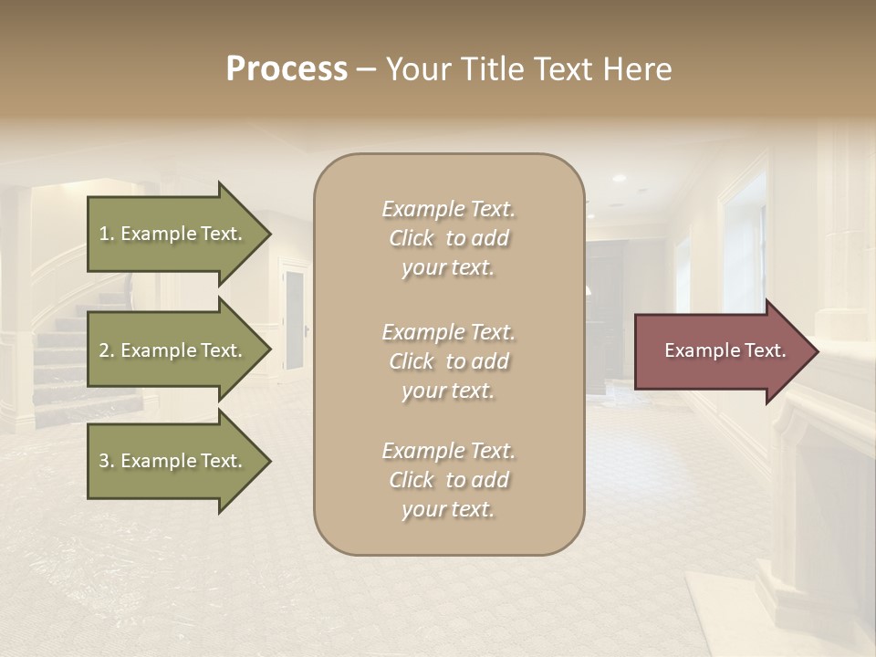 Basement In New Construction Home PowerPoint Template