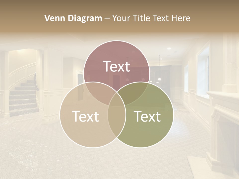 Basement In New Construction Home PowerPoint Template