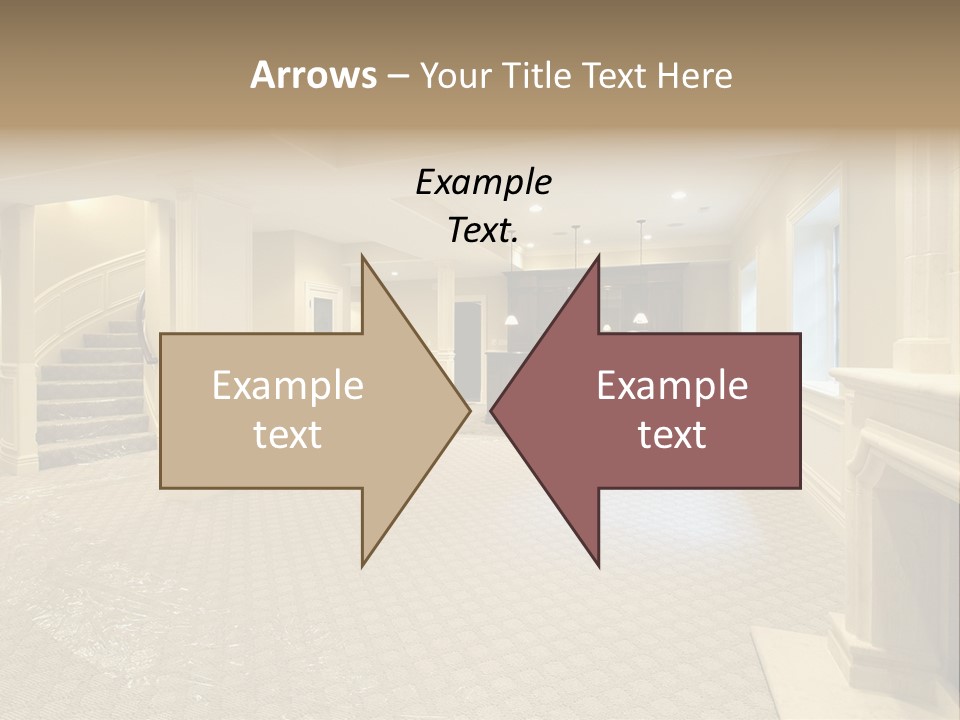 Basement In New Construction Home PowerPoint Template