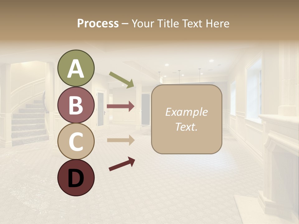 Basement In New Construction Home PowerPoint Template