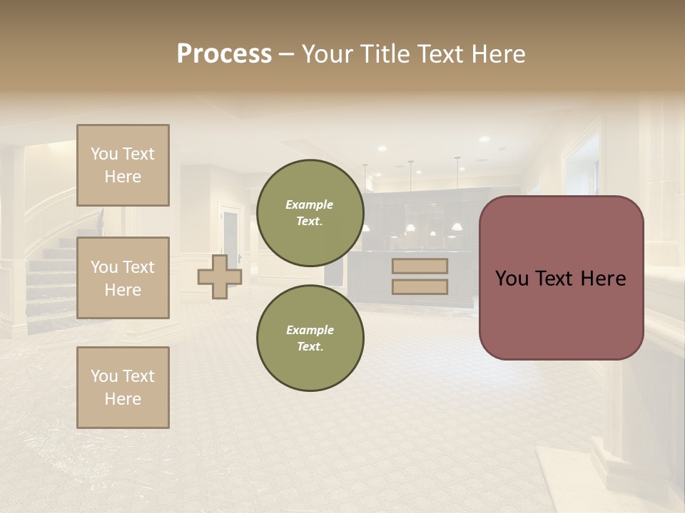 Basement In New Construction Home PowerPoint Template