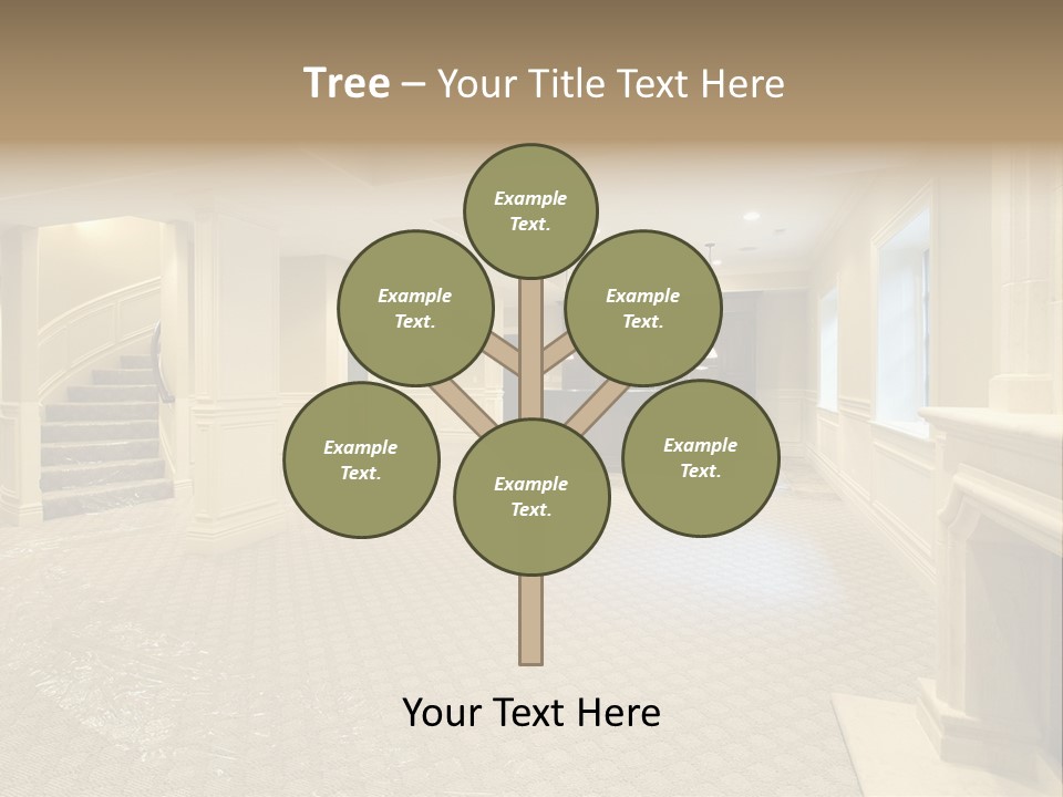 Basement In New Construction Home PowerPoint Template