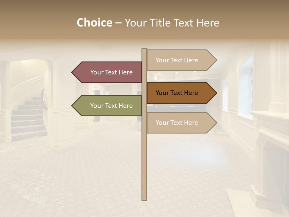Basement In New Construction Home PowerPoint Template