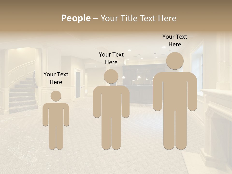Basement In New Construction Home PowerPoint Template