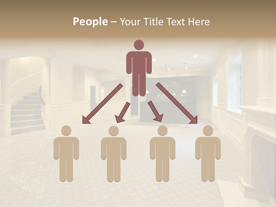 Basement In New Construction Home PowerPoint Template