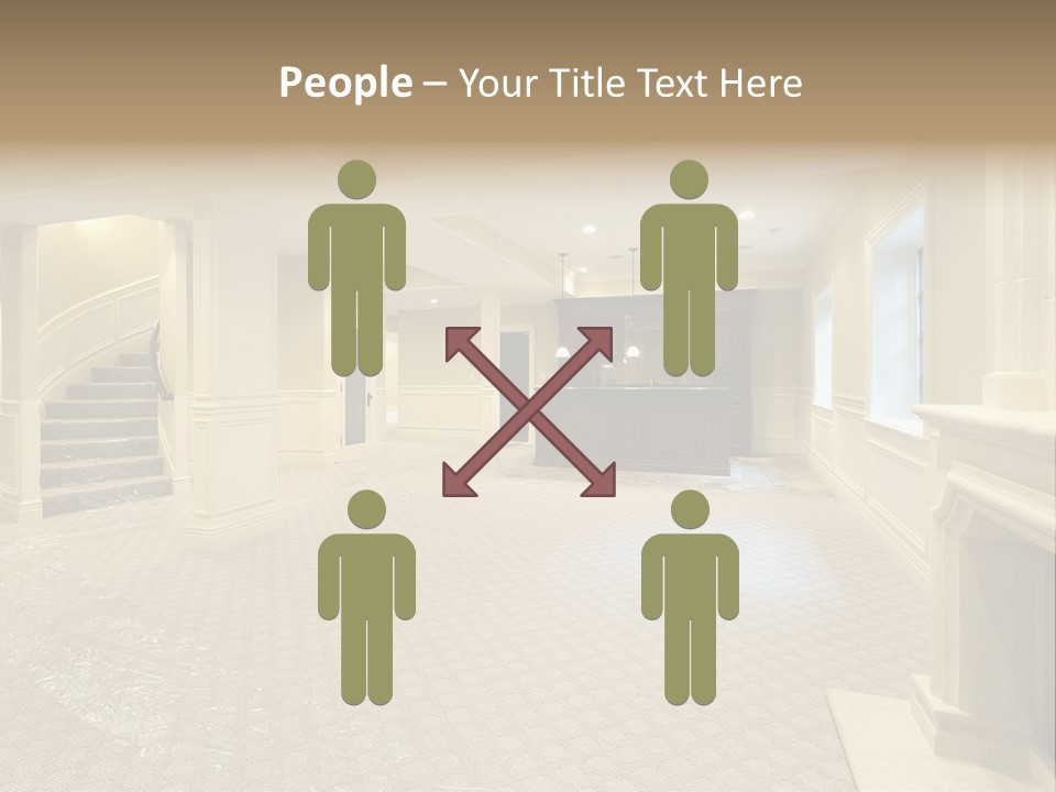 Basement In New Construction Home PowerPoint Template