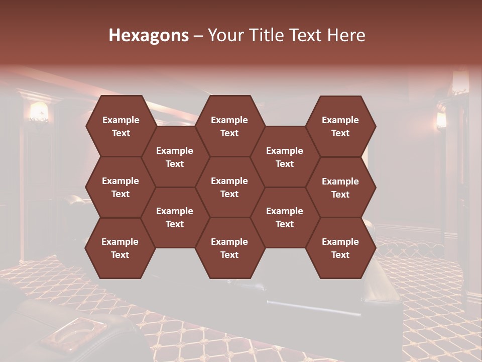 Theater With Large Chairs PowerPoint Template