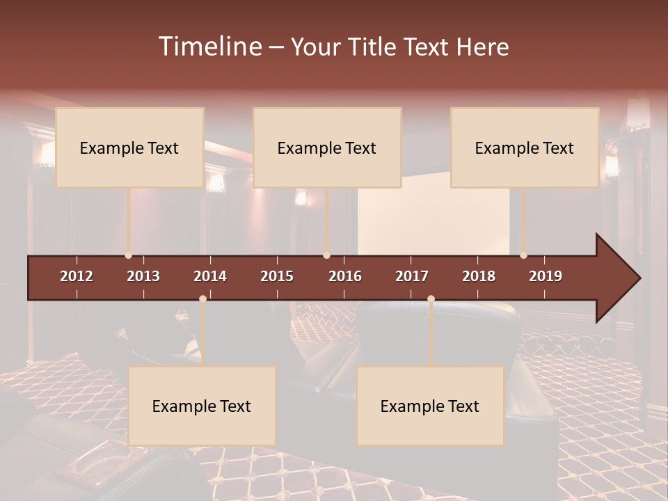 Theater With Large Chairs PowerPoint Template