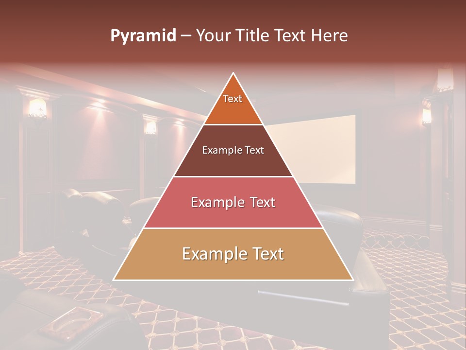 Theater With Large Chairs PowerPoint Template